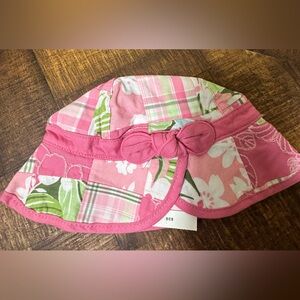 NWT Janie & Jack 0-6 months Pink Patchwork Hat